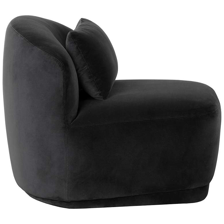 Image 3 Sunpan Soraya Swivel Armless Chair Shadow Gray more views