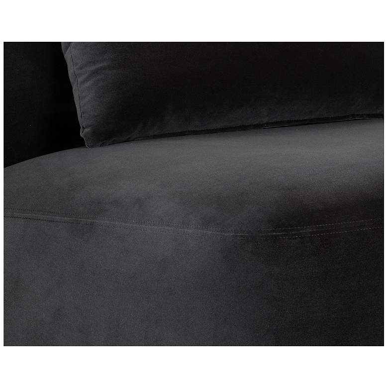 Image 5 Sunpan Soraya Swivel Armless Chair Shadow Gray more views
