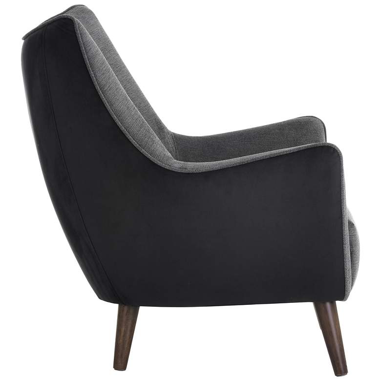 Image 4 Sunpan Sorrel Lounge Chair Polo Club Kohl Gray and Abbington Black more views