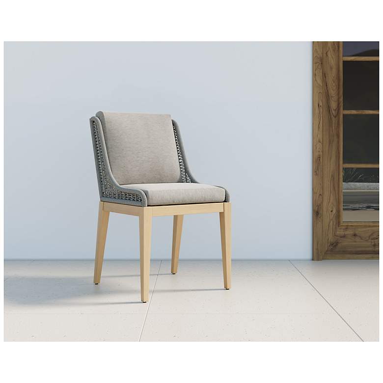 Image 5 Sunpan Sorrento Dining Chair Natural Palazzo Taupe more views