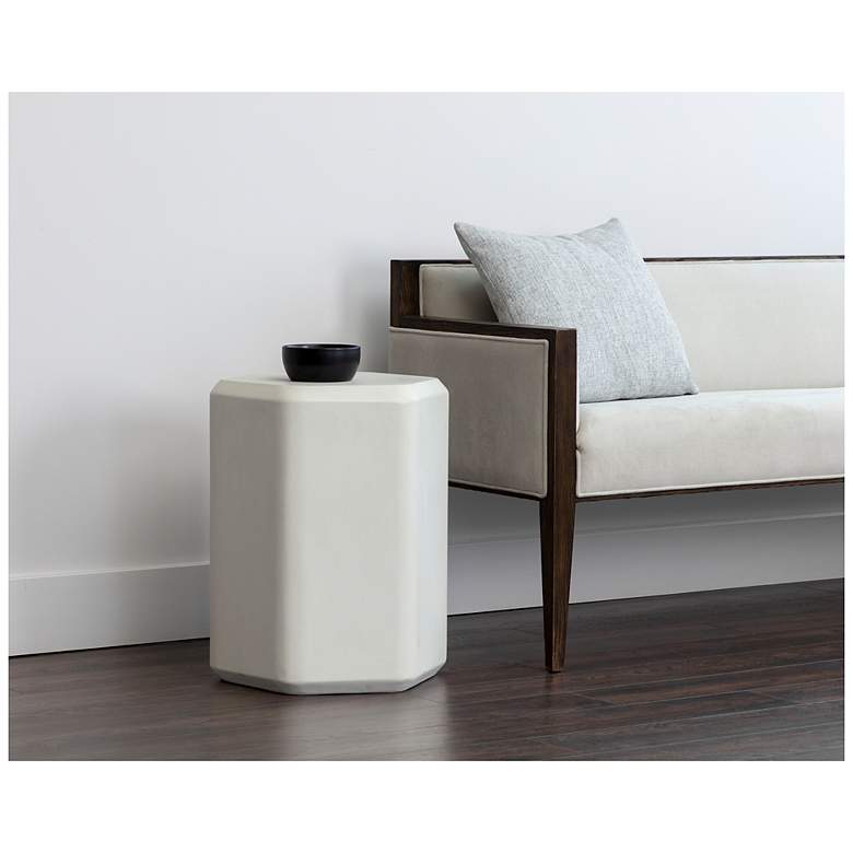 Image 6 Sunpan Spezza End Table High White more views
