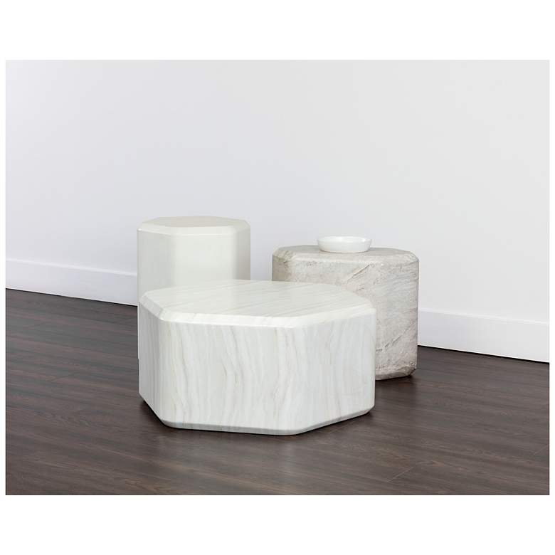 Image 7 Sunpan Spezza End Table High White more views