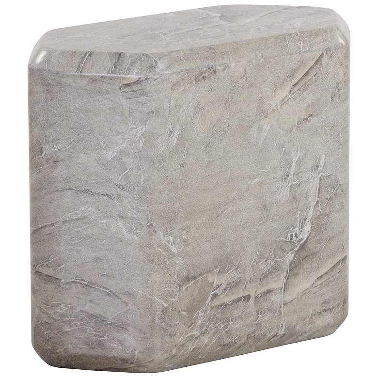 Image 2 Sunpan Spezza Side Table Low Marble Look Gray more views