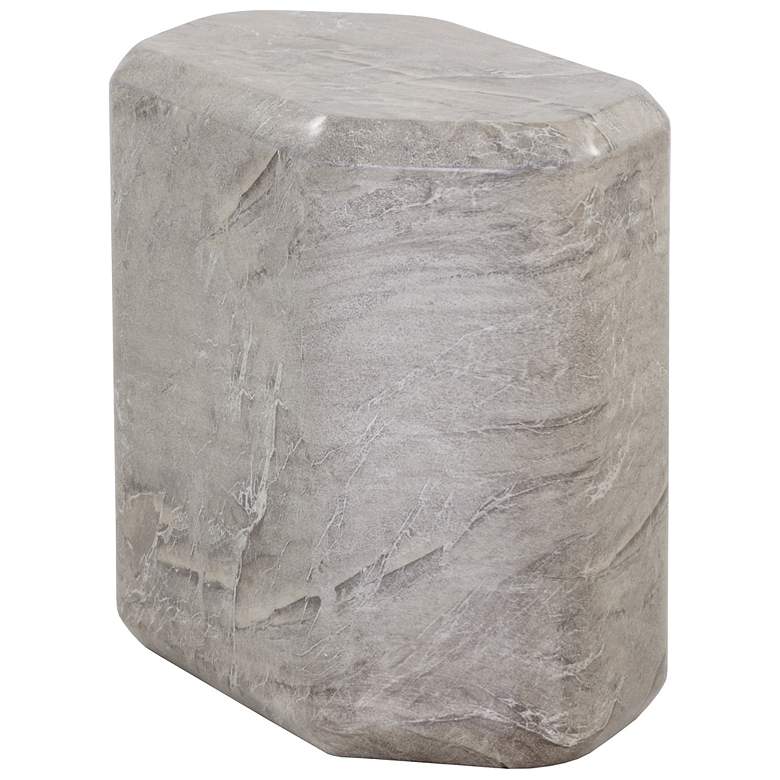 Image 4 Sunpan Spezza Side Table Low Marble Look Gray more views