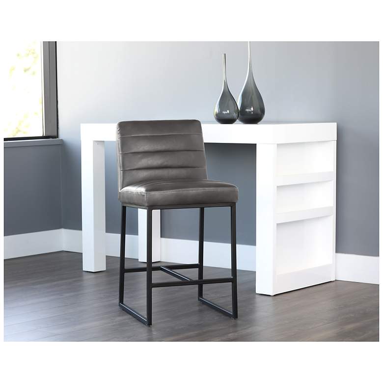 Image 5 Sunpan Spyros Counter Stool Overcast Gray more views