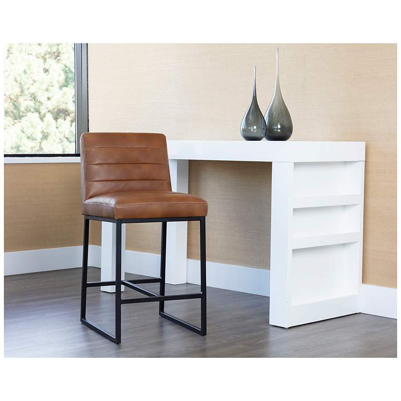 Image 5 Sunpan Spyros Counter Stool Tobacco Tan more views