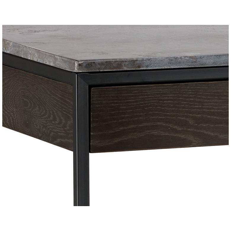 Image 5 Sunpan Stamos Desk Black Gray Marble and Charcoal Gray more views