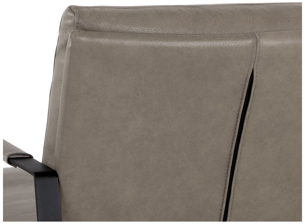 Sunpan Sterling Lounge Chair Missouri Stone Leather