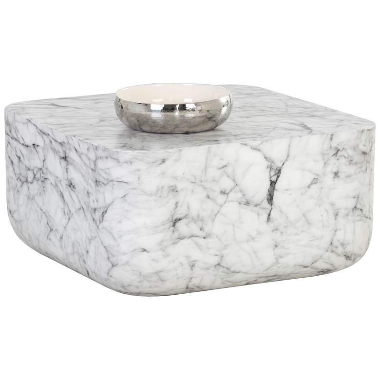 Image 1 Sunpan Strut Coffee Table Marble Look