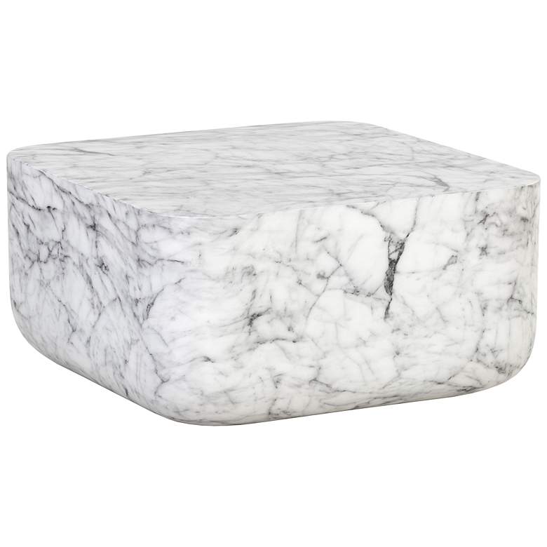 Image 2 Sunpan Strut Coffee Table Marble Look more views