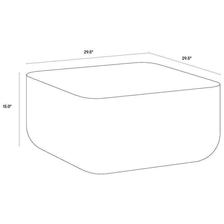 Image 6 Sunpan Strut Coffee Table Marble Look more views