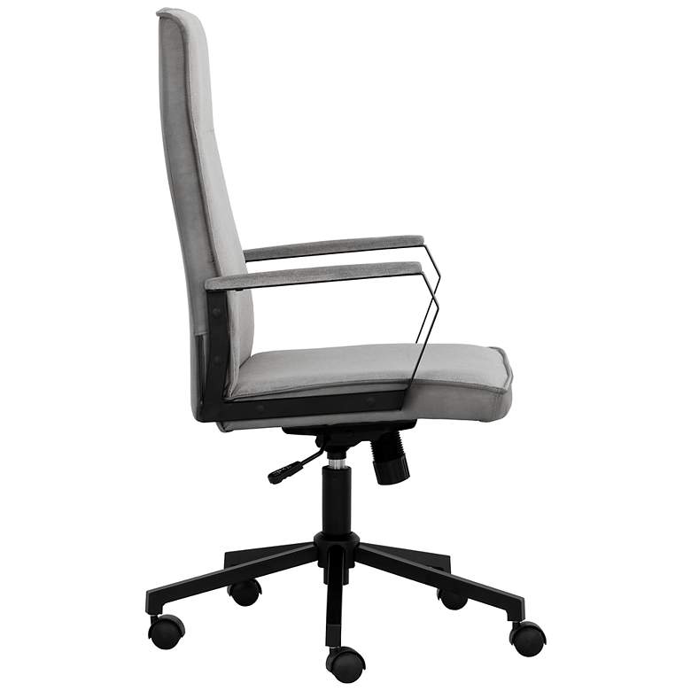 Image 3 Sunpan Swanson Office Chair Polo Club Stone and Bravo Metal more views