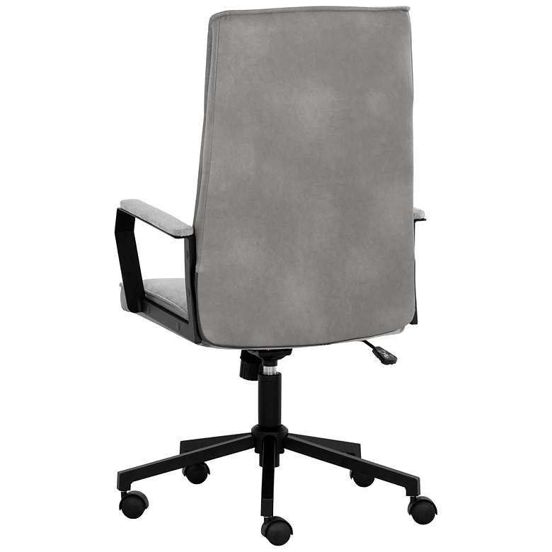 Image 4 Sunpan Swanson Office Chair Polo Club Stone and Bravo Metal more views
