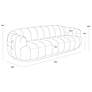 5_Sunpan Tadeo 96 1/2" Brown Wood with Dove Cream Fabric Modern Sofa more views