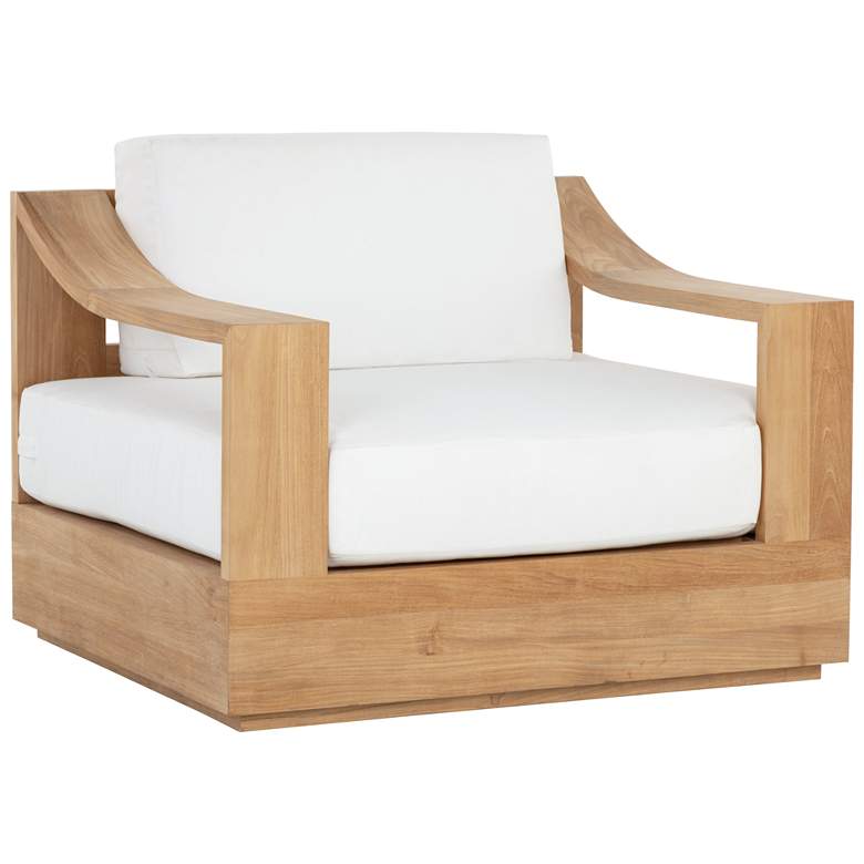 Image 1 Sunpan Tahiti Swivel Lounge Chair Stinson White