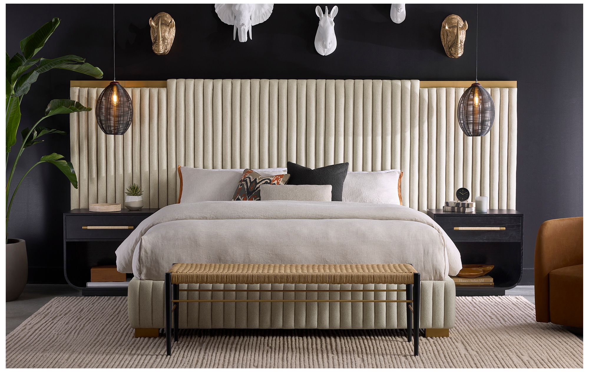 Sunpan Tarrant Nightstand Black