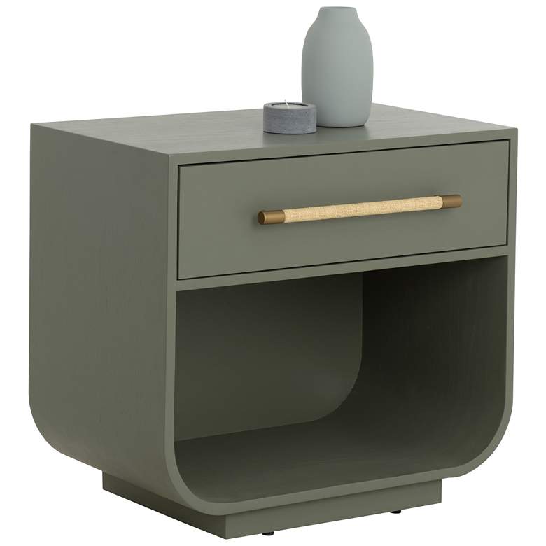 Image 1 Sunpan Tarrant Nightstand Sage Green