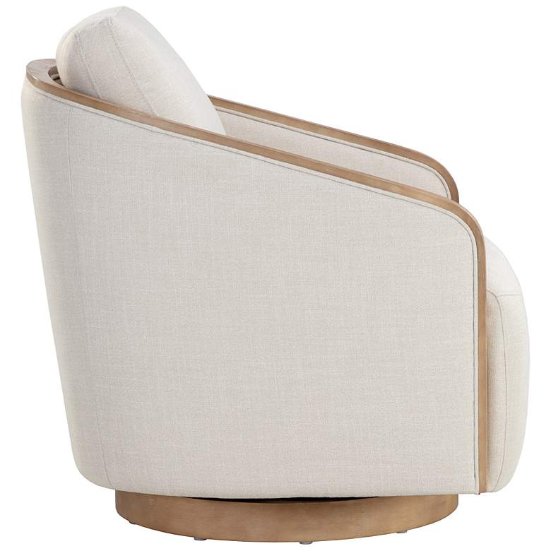 Image 3 Sunpan Tasia Swivel Lounge Chair Effie Linen more views