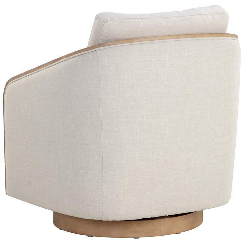 Image 4 Sunpan Tasia Swivel Lounge Chair Effie Linen more views