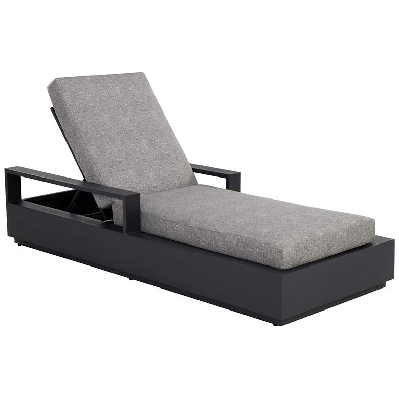 Image 1 Sunpan Tavira Lounger Charcoal Lanikai Salt And Pepper