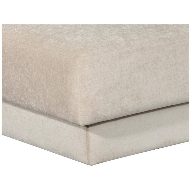Image 5 Sunpan Tecoma 129 1/2" Wide Danny Cream Fabric Modern Chaise Sofa more views