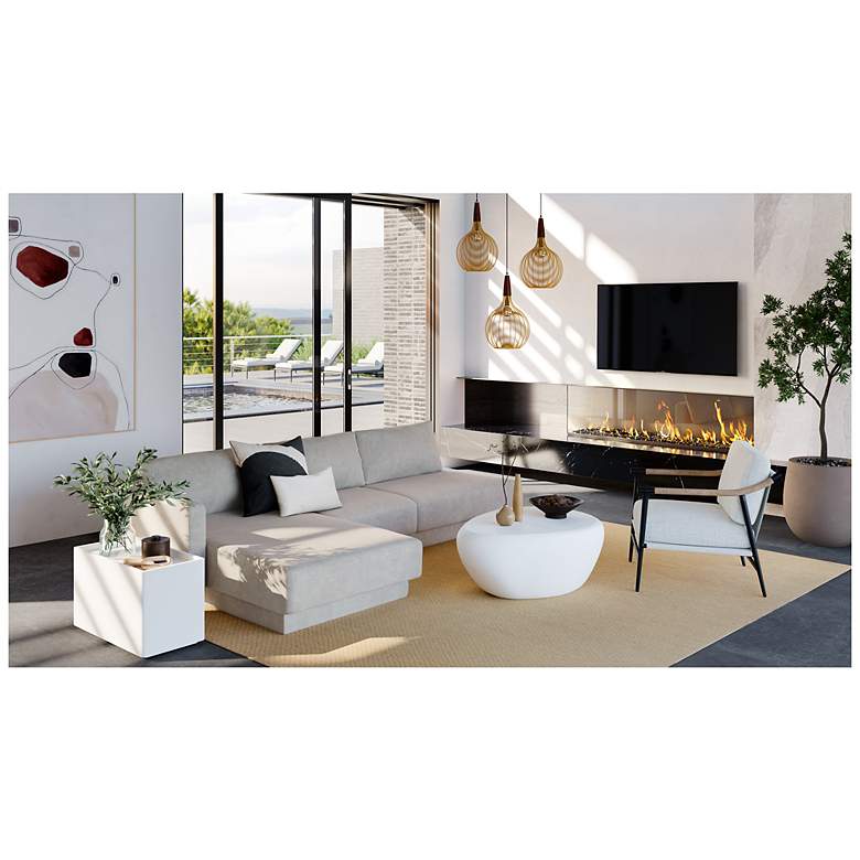 Image 7 Sunpan Tecoma Sofa Chaise Laf Danny Cream more views