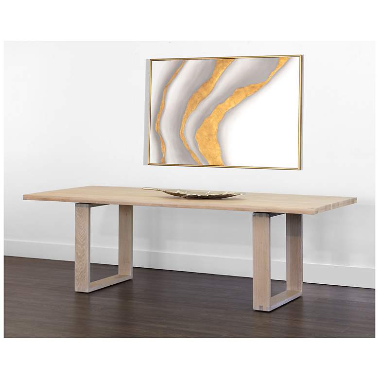 Image 4 Sunpan Thanus Dining Table Light Oak 94.5" more views