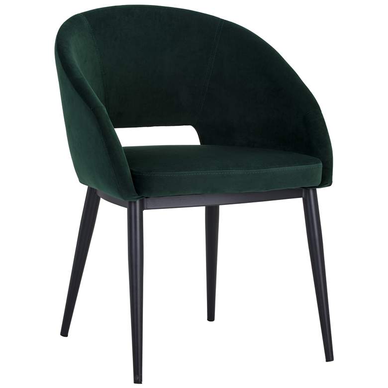 Image 1 Sunpan Thatcher Dining Armchair Black Deep Green Sky