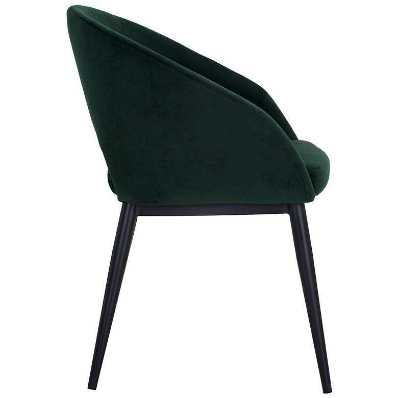 Image 3 Sunpan Thatcher Dining Armchair Black Deep Green Sky more views