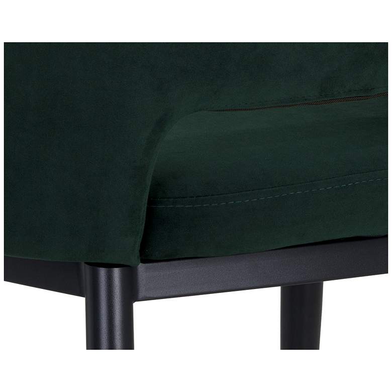 Image 5 Sunpan Thatcher Dining Armchair Black Deep Green Sky more views