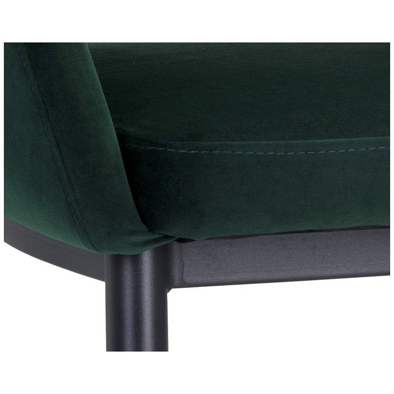 Image 6 Sunpan Thatcher Dining Armchair Black Deep Green Sky more views