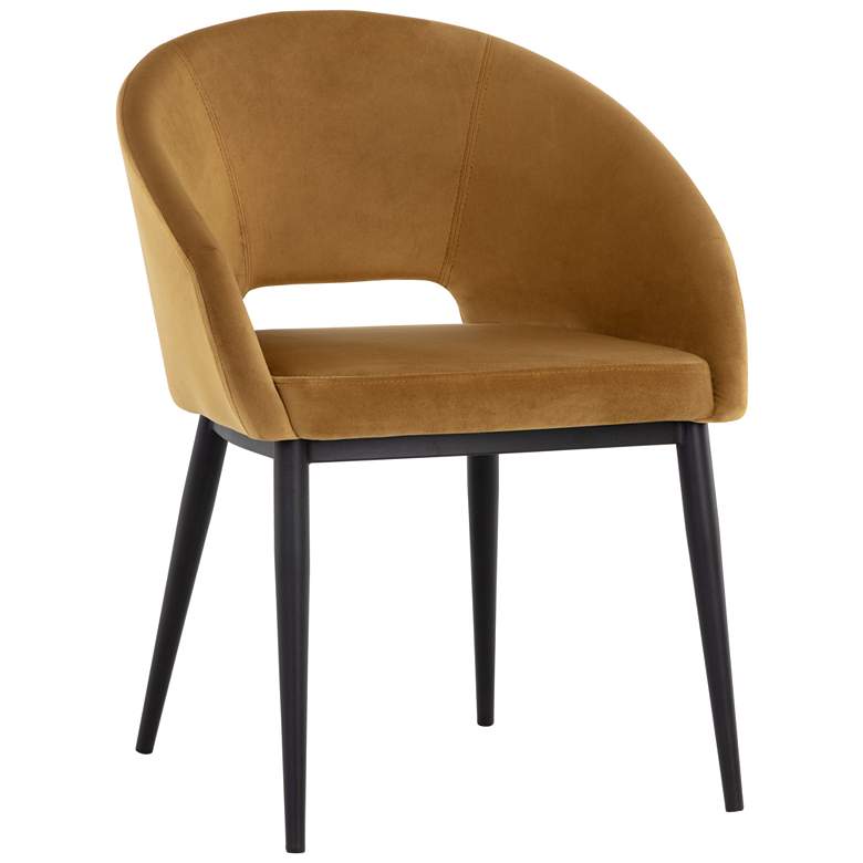 Image 1 Sunpan Thatcher Dining Armchair Black Gold Sky