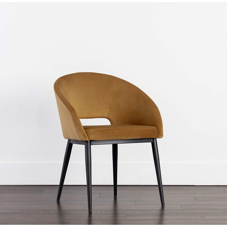 Image 1 Sunpan Thatcher Dining Armchair Black Gold Sky