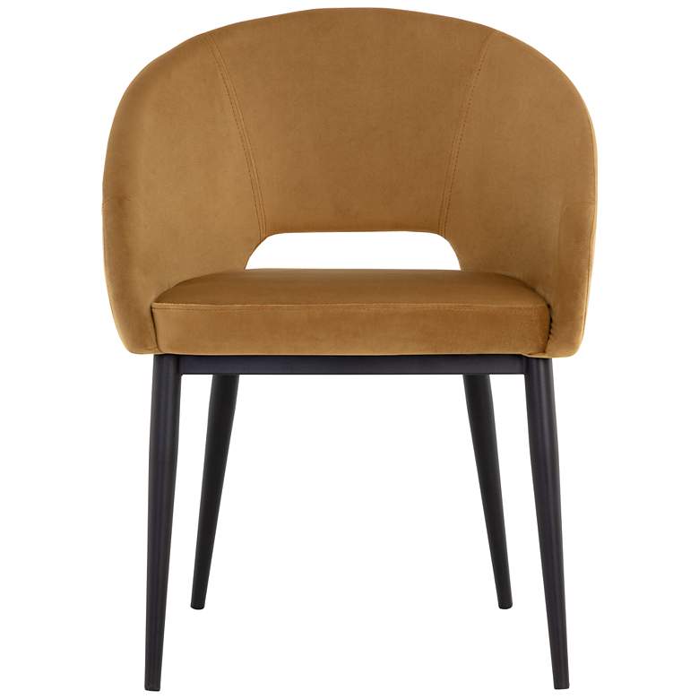 Image 3 Sunpan Thatcher Dining Armchair Black Gold Sky more views