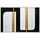 Sunpan The Path (Set of 3) 30" X 60" Gold Floater Frame