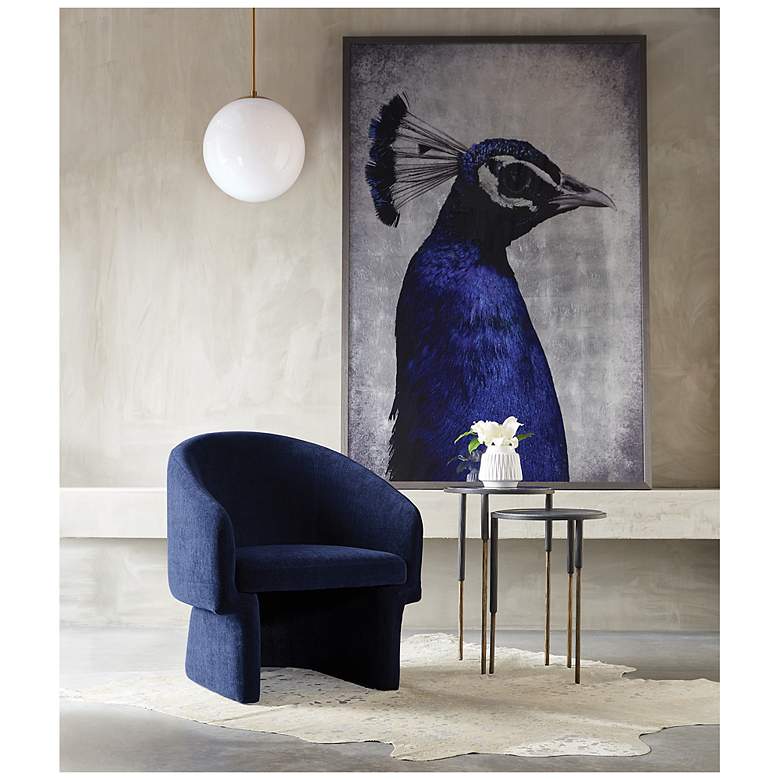 Image 4 Sunpan The Peacock 48" X 72" Charcoal Frame more views