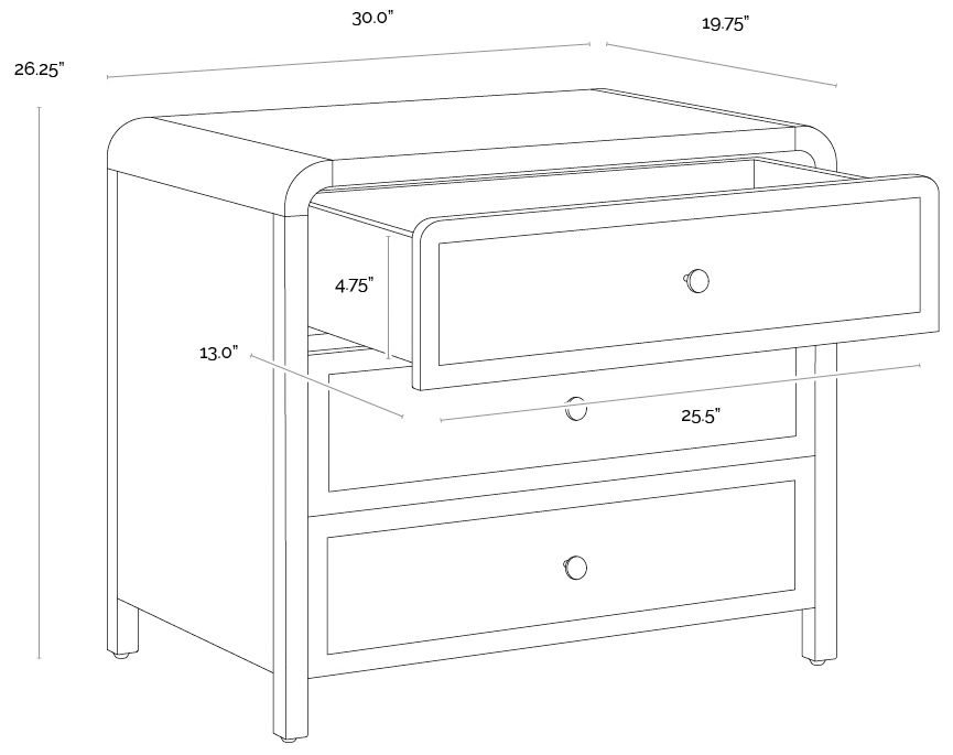 Sunpan Tierra Nightstand