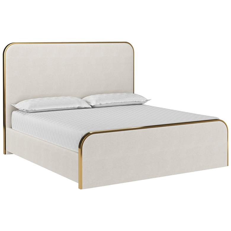 Image 1 Sunpan Tometi Bed King Chacha Cream