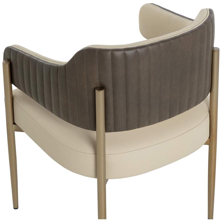 Image 5 Sunpan Tova Dining Armchair Dillon Cream and Bravo Ash more views