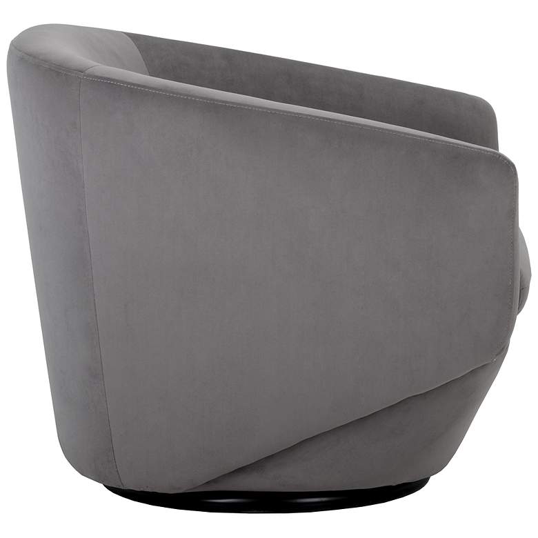 Image 4 Sunpan Treviso Swivel Lounge Chair Antonio Charcoal more views