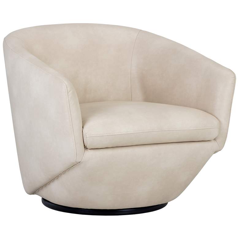 Image 2 Sunpan Treviso Swivel Lounge Chair Bravo Cream