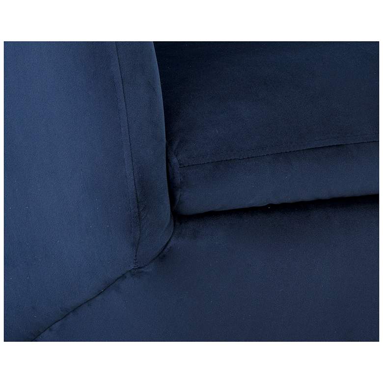 Image 6 Sunpan Treviso Swivel Lounge Chair Metropolis Blue more views