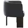 3_Sunpan Trine Lounge Chair Dark Brown Vintage Black Night Leather more views