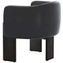 4_Sunpan Trine Lounge Chair Dark Brown Vintage Black Night Leather more views