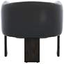 5_Sunpan Trine Lounge Chair Dark Brown Vintage Black Night Leather more views