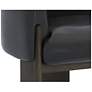 6_Sunpan Trine Lounge Chair Dark Brown Vintage Black Night Leather more views