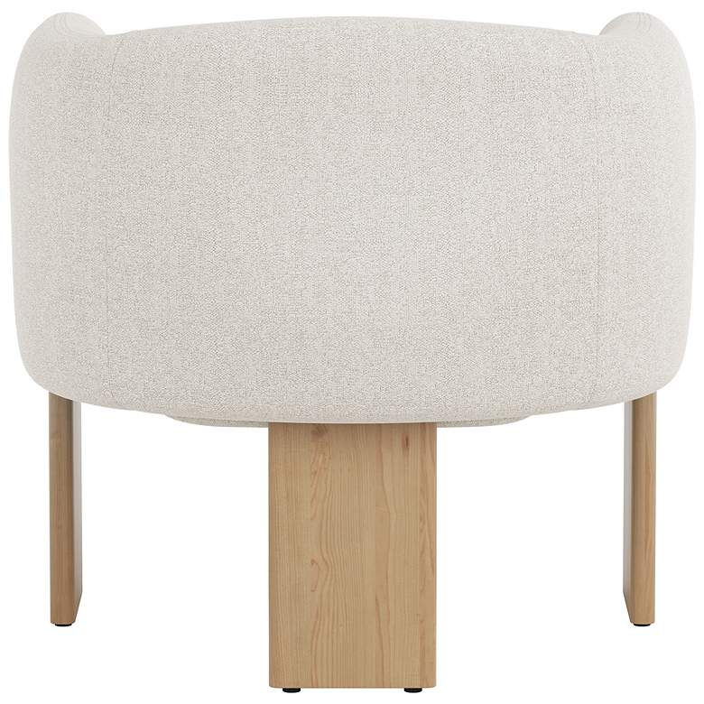 Image 5 Sunpan Trine Lounge Chair Rustic Oak Dove Cream more views