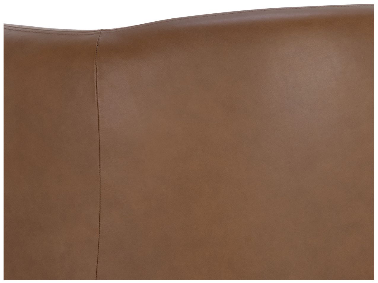 Sunpan Trine Lounge Chair Rustic Oak Vintage Camel Leather