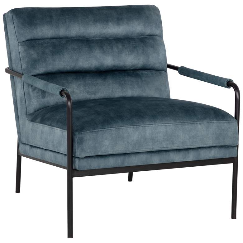 Image 2 Sunpan Tristen Lounge Chair Nono Petrol