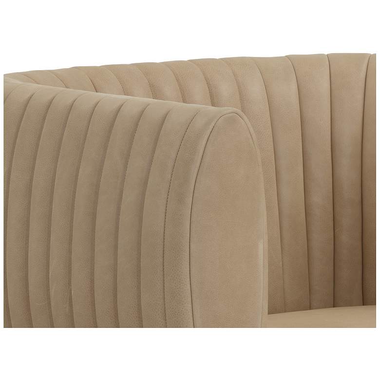 Image 6 Sunpan Tryor Lounge Chair Sahara Sand Leather more views